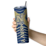 personalized-navy-midshipmen-camo-texture-blue-skinny-tumbler-best-selling.webp