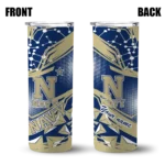 personalized-navy-midshipmen-helmet-clash-blue-skinny-tumbler-best-selling.webp
