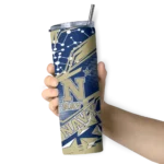 personalized-navy-midshipmen-helmet-clash-blue-skinny-tumbler-best-selling.webp