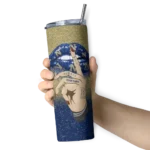 personalized-navy-midshipmen-sparkle-lips-blue-skinny-tumbler-best-selling.webp