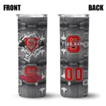 personalized-nc-state-wolfpack-chevron-v-red-gray-skinny-tumbler-best-selling.webp