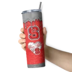personalized-nc-state-wolfpack-pixel-fade-red-skinny-tumbler-best-selling.webp
