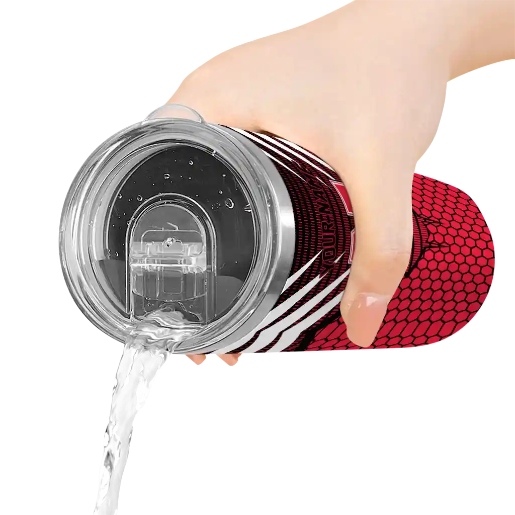 personalized-nebraska-cornhuskers-chevron-stripes-red-skinny-tumbler-latest-model.webp