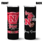 personalized-nebraska-cornhuskers-helmet-belt-red-black-skinny-tumbler-best-selling.webp
