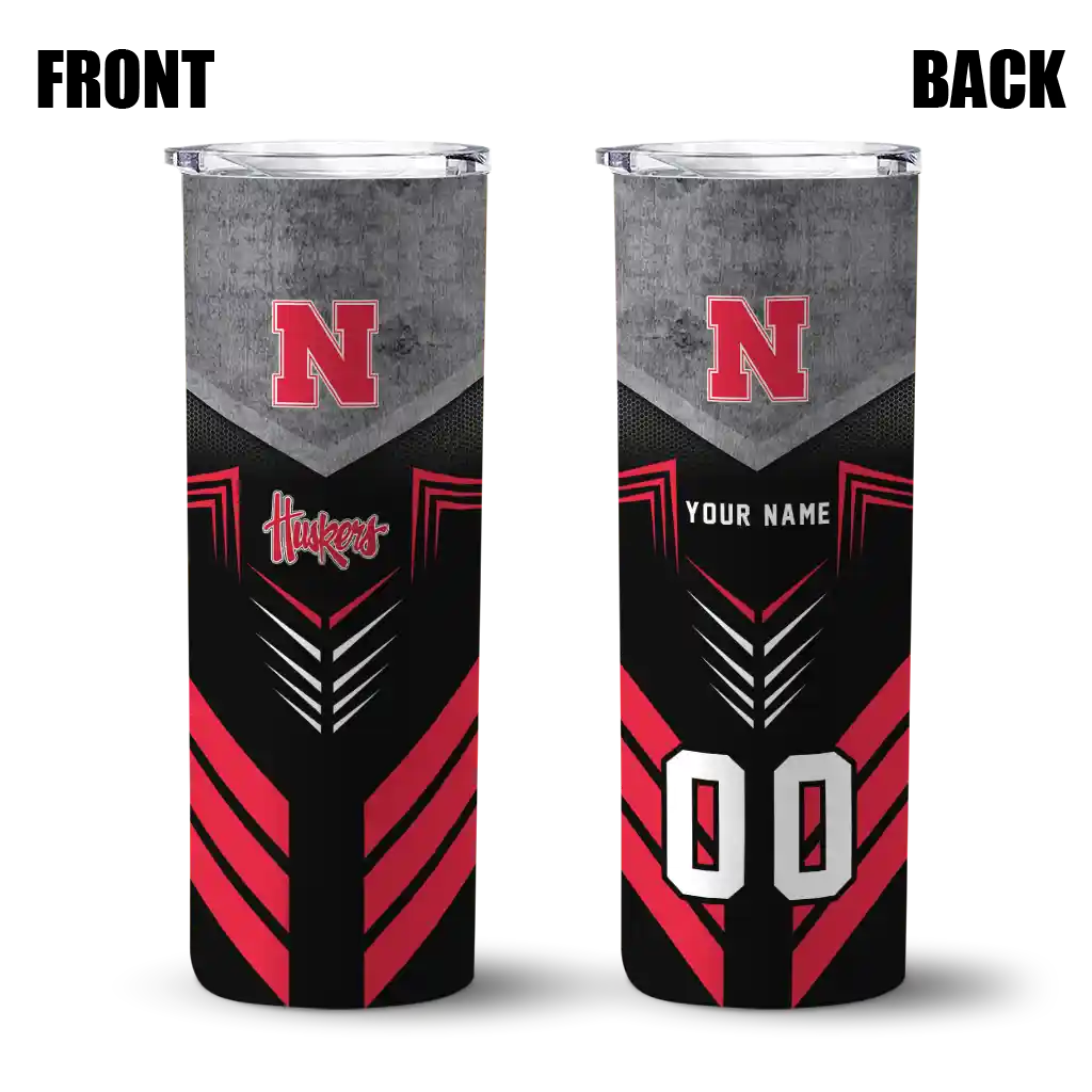 personalized-nebraska-cornhuskers-hexagon-honeycomb-red-black-skinny-tumbler-fashion-forward.webp blank