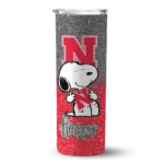 personalized-nebraska-cornhuskers-snoopy-attitude-red-skinny-tumbler-best-selling.webp