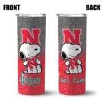 personalized-nebraska-cornhuskers-snoopy-attitude-red-skinny-tumbler-best-selling.webp