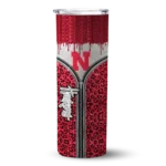 personalized-nebraska-cornhuskers-sparkle-drip-red-skinny-tumbler-best-selling.webp
