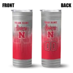personalized-nebraska-cornhuskers-swirl-texture-red-skinny-tumbler-best-selling.webp