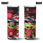 personalized-nebraska-cornhuskers-yoda-camo-red-black-skinny-tumbler-best-selling-1.webp