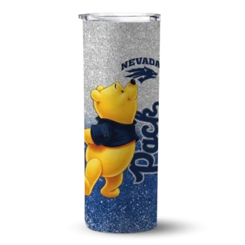 Nevada Wolf Pack Tumber - Personalized Winnie the Pooh Skinny Blue Gray