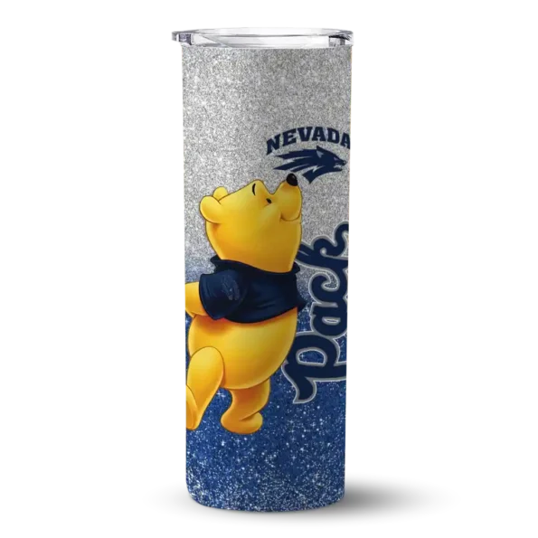 personalized nevada wolf pack winnie the pooh blue gray skinny tumbler best selling 1