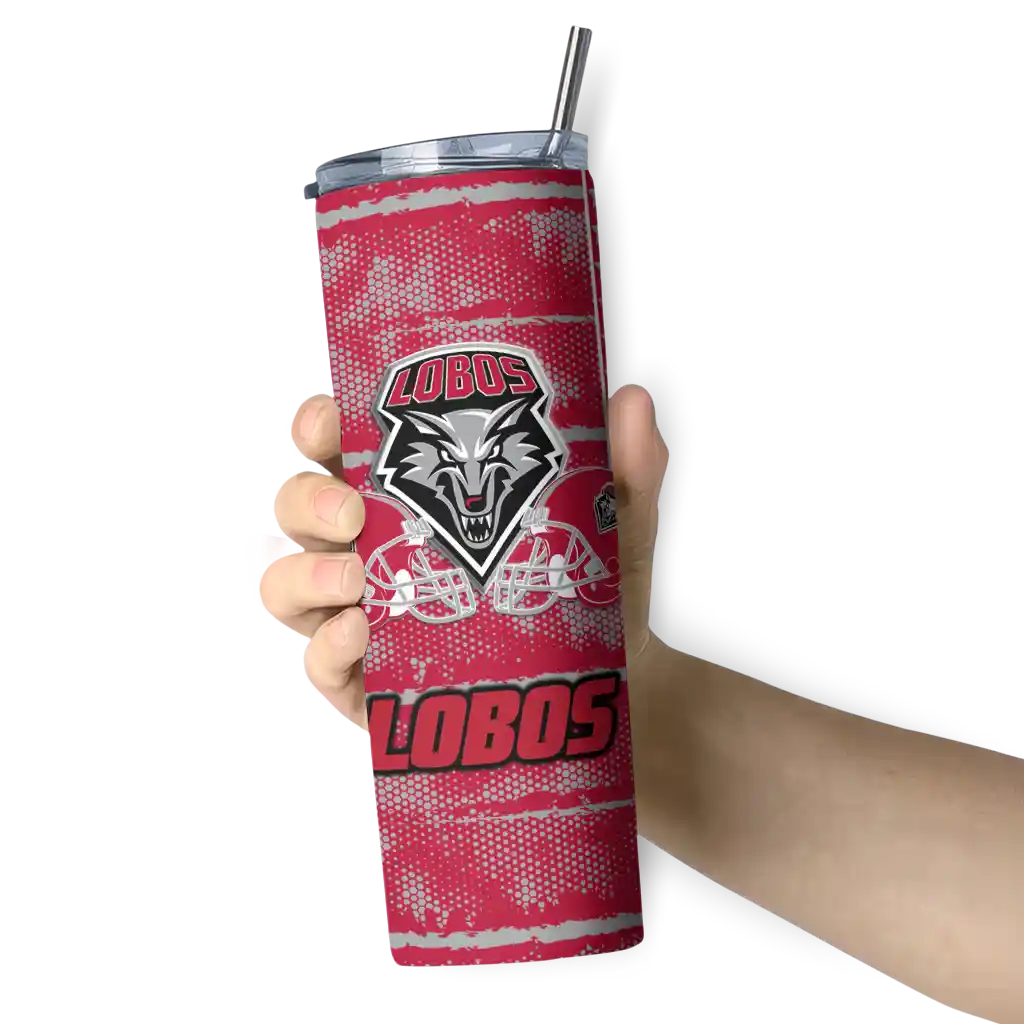 personalized-new-mexico-lobos-chevron-patch-red-skinny-tumbler-premium-grade.webp