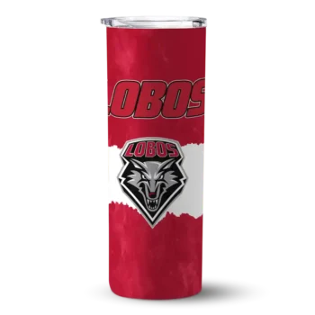New Mexico Lobos Tumber - Personalized Torn Band Skinny Red White