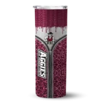 personalized-new-mexico-state-aggies-sparkle-drip-crimson-skinny-tumbler-best-selling.webp