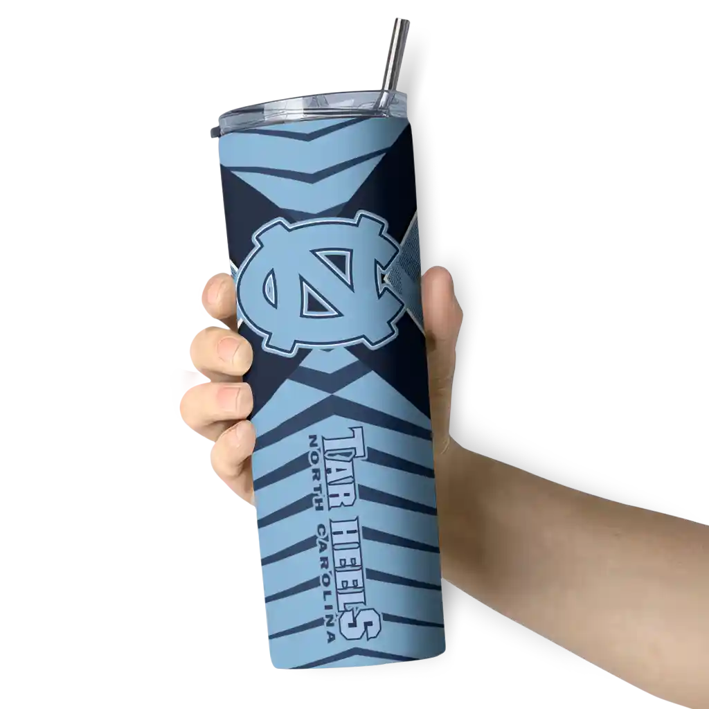 personalized-north-carolina-tar-heels-camo-texture-light-blue-skinny-tumbler-premium-grade.webp