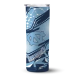 personalized-north-carolina-tar-heels-helmet-clash-light-blue-skinny-tumbler-best-selling.webp