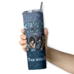 personalized-north-carolina-tar-heels-kiss-band-navy-blue-skinny-tumbler-best-selling.webp
