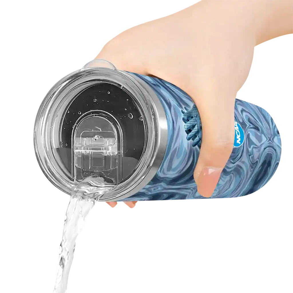 personalized-north-carolina-tar-heels-patterned-waves-light-blue-skinny-tumbler-latest-model-1.webp