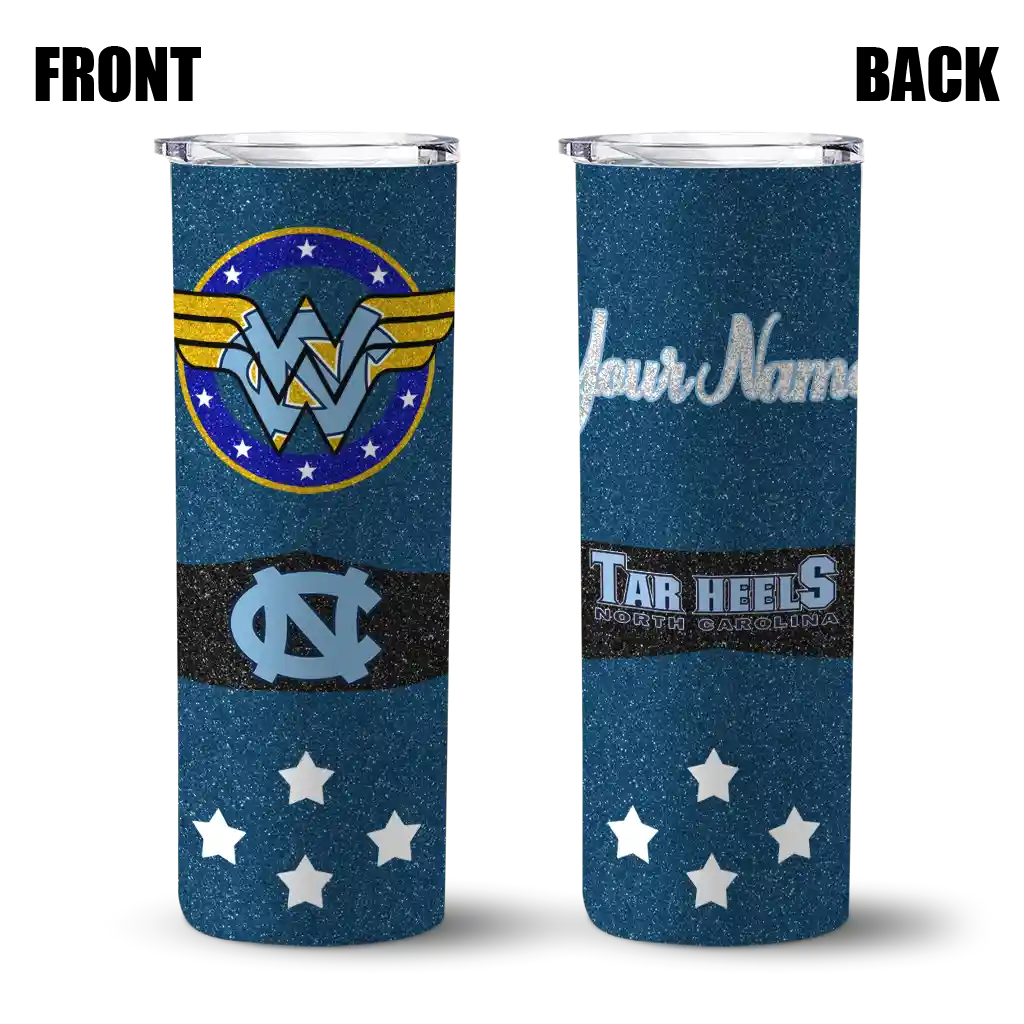 personalized-north-carolina-tar-heels-star-cluster-light-blue-skinny-tumbler-fashion-forward-1.webp