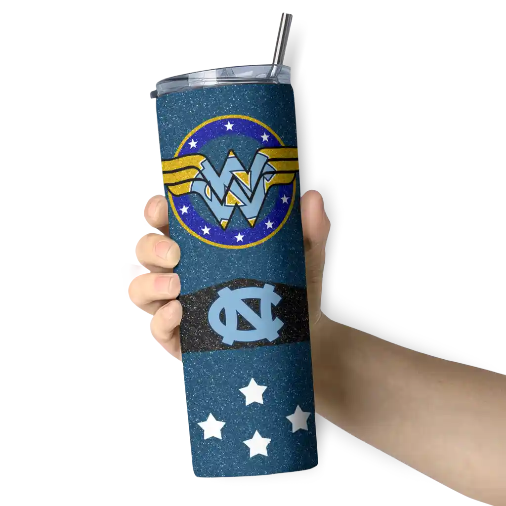 personalized-north-carolina-tar-heels-star-cluster-light-blue-skinny-tumbler-premium-grade-1.webp