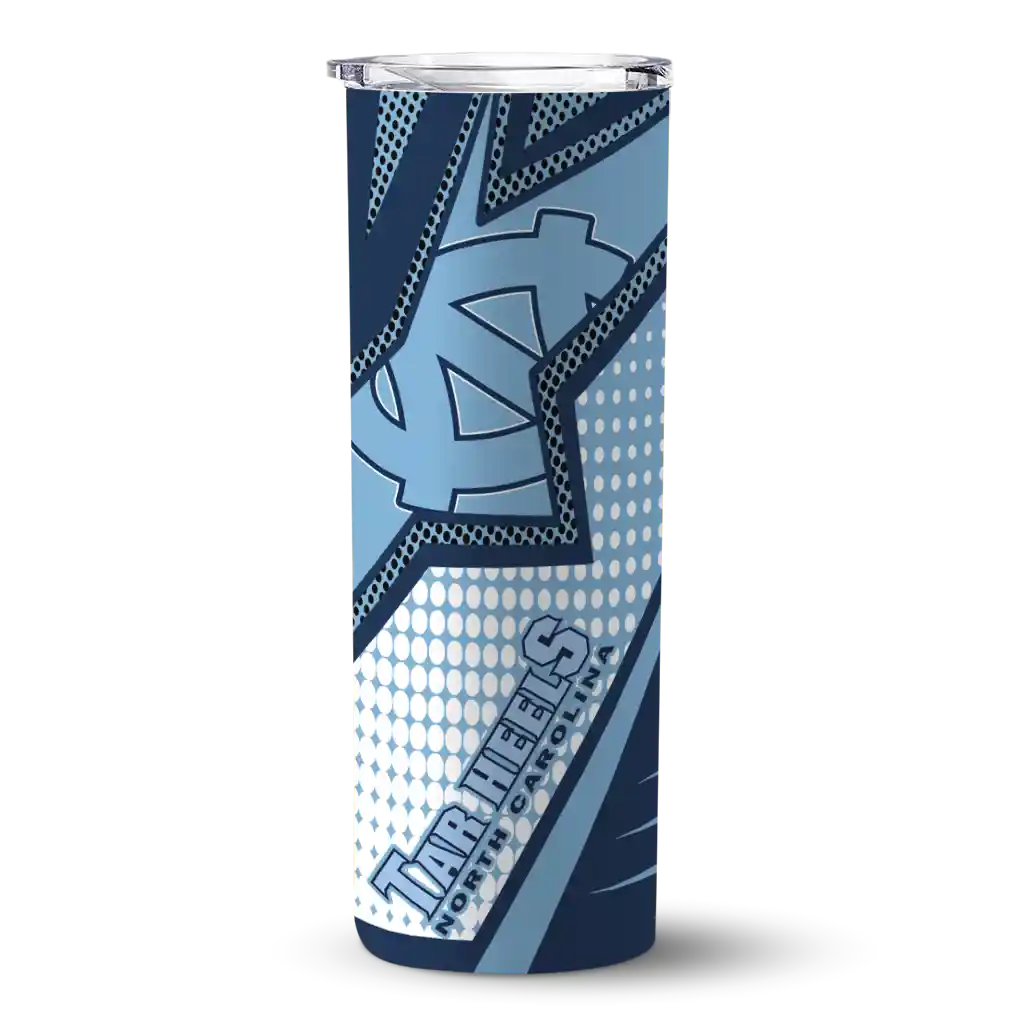 personalized-north-carolina-tar-heels-web-stripes-light-blue-white-skinny-tumbler-best-selling.webp personalized north carolina tar heels web stripes light blue white skinny tumbler best selling