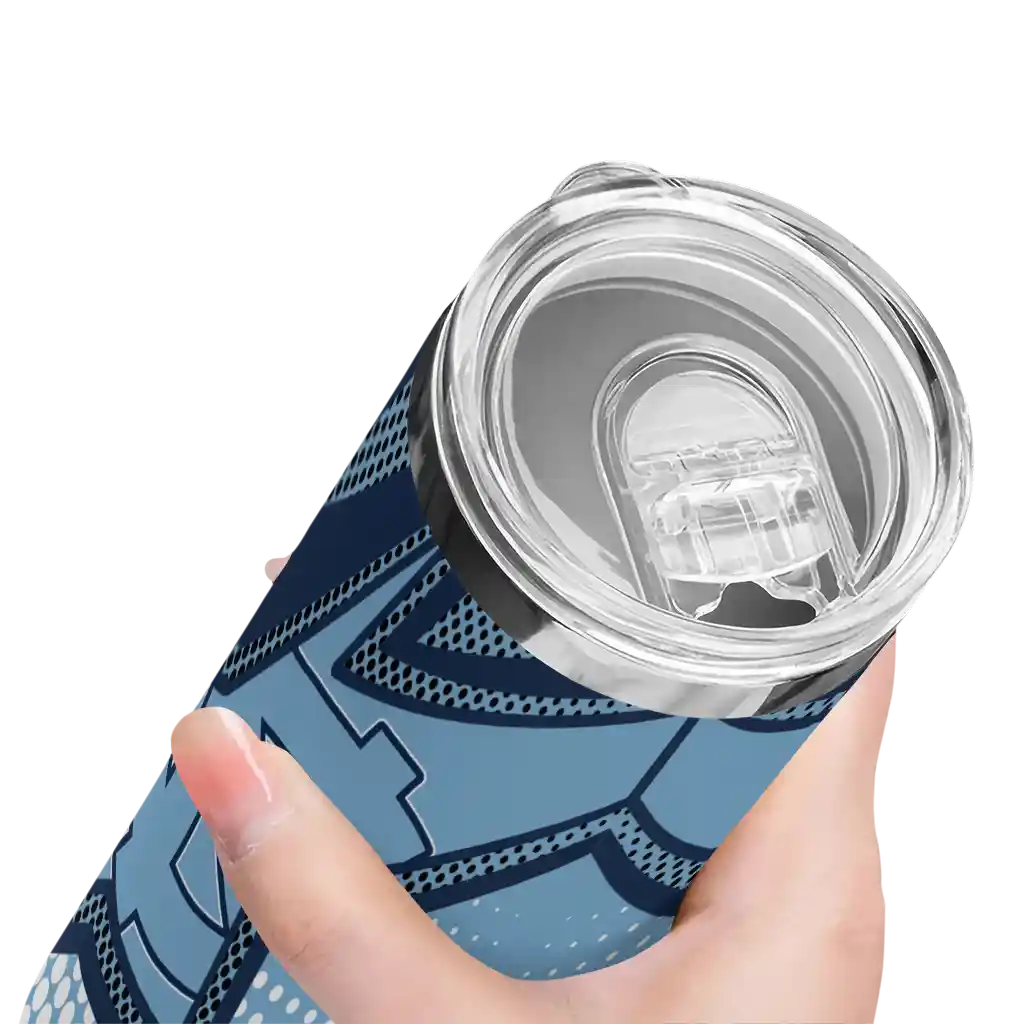 personalized-north-carolina-tar-heels-web-stripes-light-blue-white-skinny-tumbler-high-quality.webp