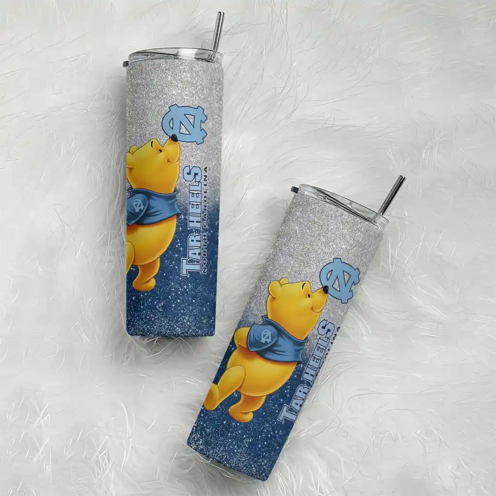 personalized-north-carolina-tar-heels-winnie-the-pooh-light-blue-gray-skinny-tumbler-top-rated.webp