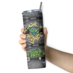 personalized-north-dakota-state-bison-chevron-v-green-gray-skinny-tumbler-best-selling.webp