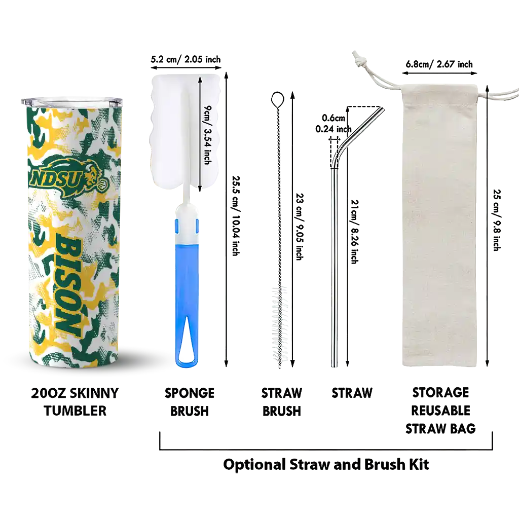 personalized-north-dakota-state-bison-claw-marks-green-white-skinny-tumbler-new-arrival.webp