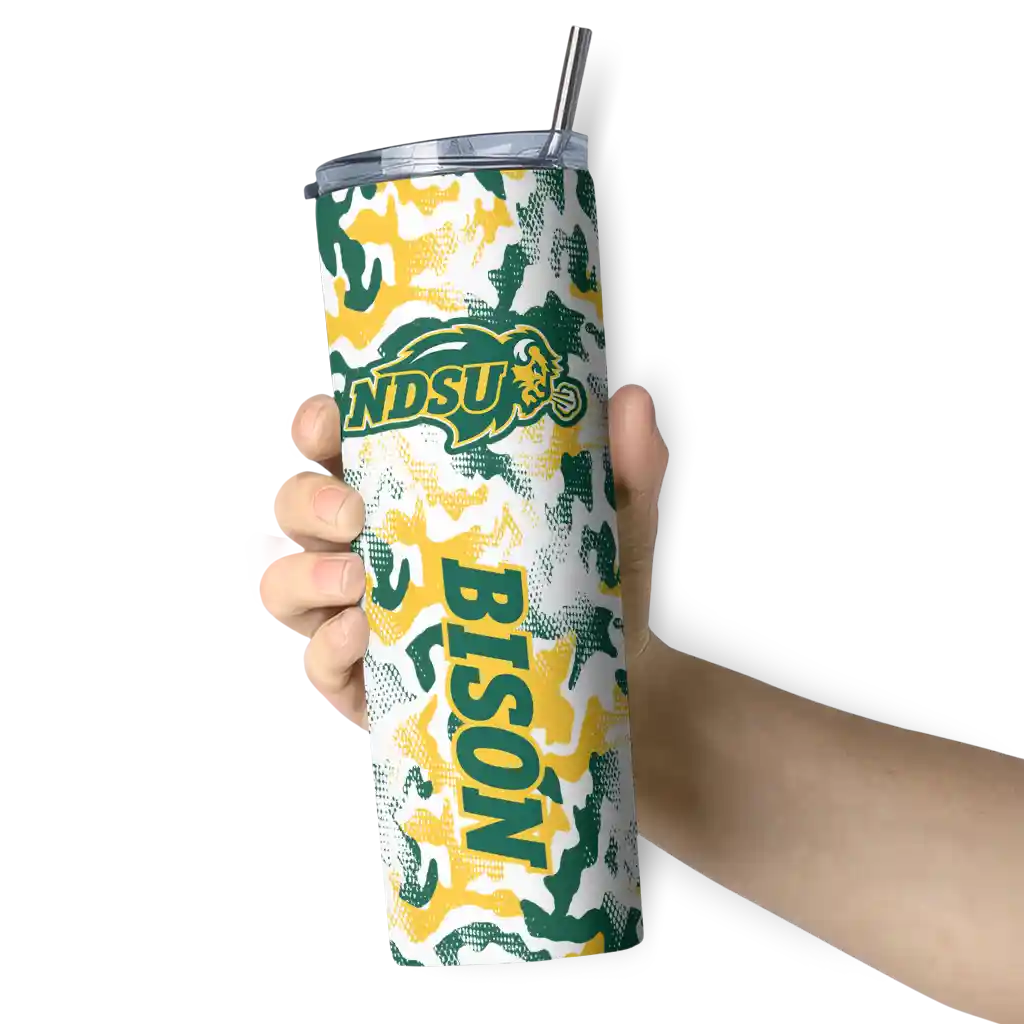 personalized-north-dakota-state-bison-claw-marks-green-white-skinny-tumbler-premium-grade.webp