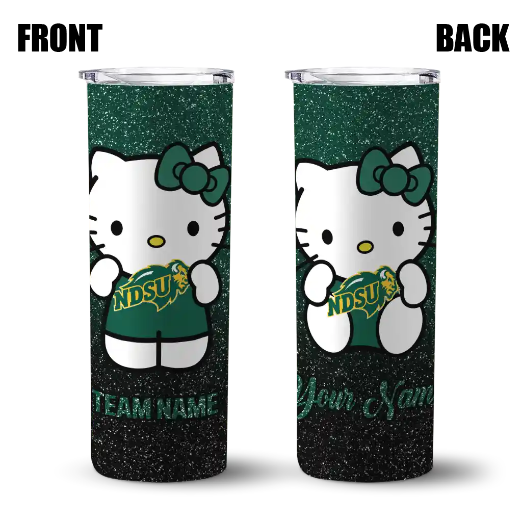 personalized-north-dakota-state-bison-hello-kitty-green-black-skinny-tumbler-fashion-forward-1.webp