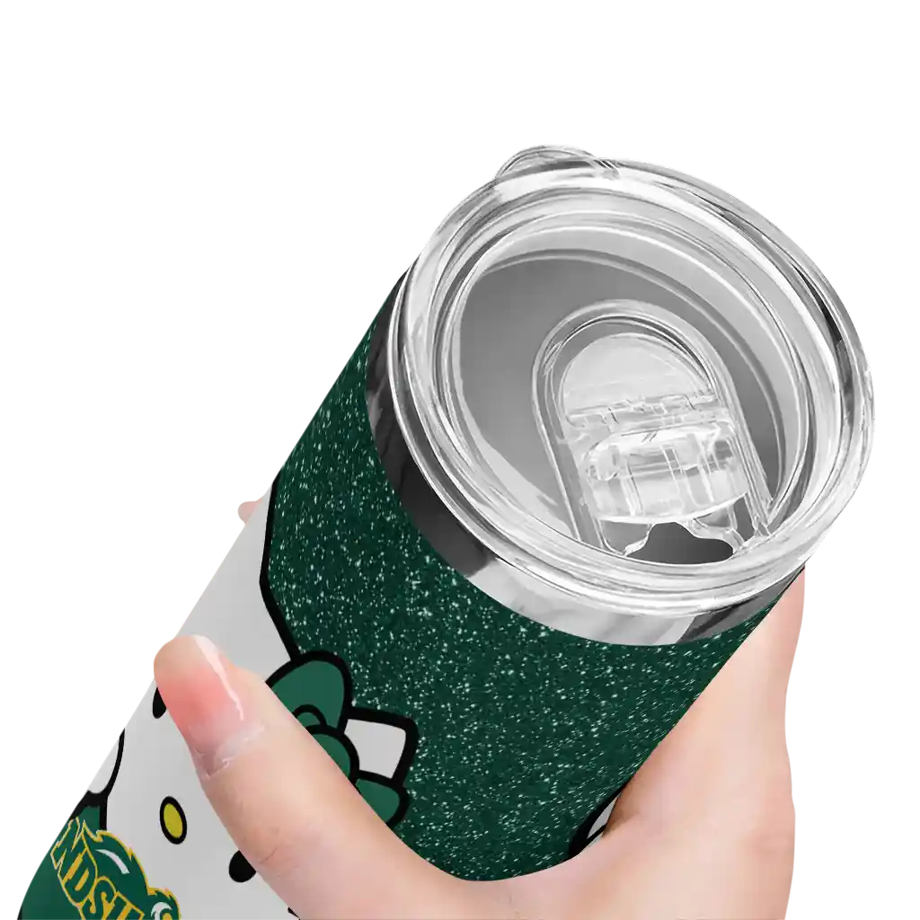 personalized-north-dakota-state-bison-hello-kitty-green-black-skinny-tumbler-high-quality-1.webp