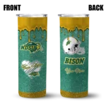 personalized-north-dakota-state-bison-pixel-fade-green-skinny-tumbler-best-selling.webp