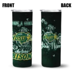 personalized-north-dakota-state-bison-rose-romance-green-black-skinny-tumbler-best-selling.webp
