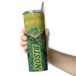 personalized-north-dakota-state-bison-spiral-burst-print-green-skinny-tumbler-best-selling.webp