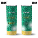 personalized-north-dakota-state-bison-starburst-tiles-green-skinny-tumbler-best-selling-1.webp