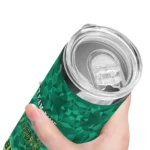 personalized-north-dakota-state-bison-starburst-tiles-green-skinny-tumbler-best-selling-1.webp