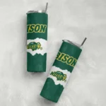 personalized-north-dakota-state-bison-torn-band-green-white-skinny-tumbler-best-selling.webp
