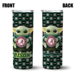 personalized-north-dakota-state-bison-yoda-cozy-green-black-skinny-tumbler-best-selling.webp