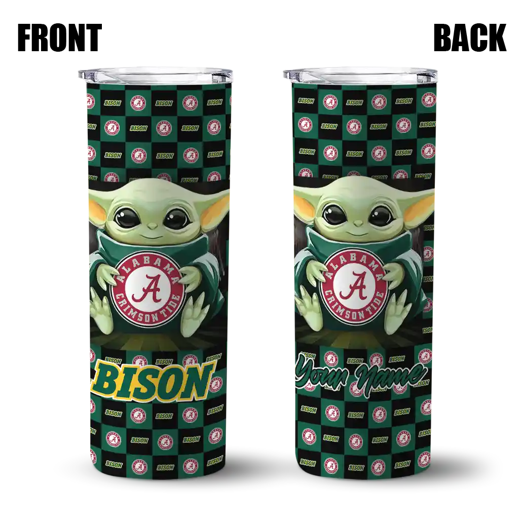 personalized-north-dakota-state-bison-yoda-cozy-green-black-skinny-tumbler-fashion-forward.webp