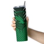 personalized-north-texas-mean-green-chevron-stripes-green-skinny-tumbler-best-selling.webp