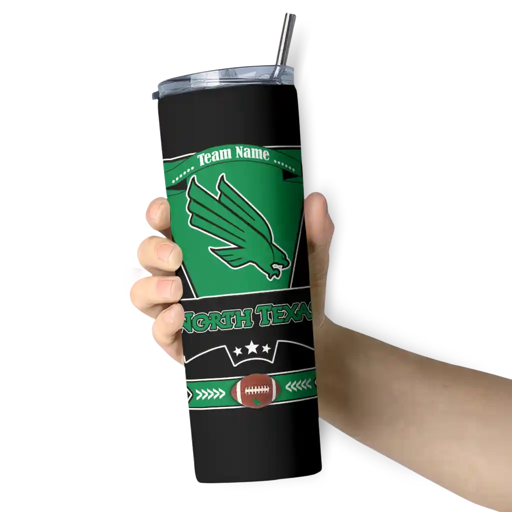 personalized-north-texas-mean-green-helmet-belt-green-black-skinny-tumbler-premium-grade.webp
