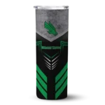 personalized-north-texas-mean-green-hexagon-honeycomb-green-black-skinny-tumbler-best-selling.webp