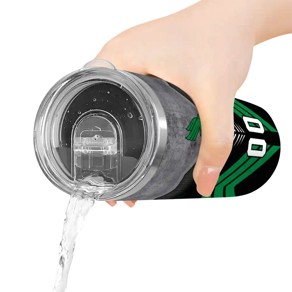 personalized-north-texas-mean-green-hexagon-honeycomb-green-black-skinny-tumbler-latest-model.webp