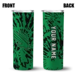 personalized-north-texas-mean-green-metallic-grid-green-skinny-tumbler-best-selling.webp