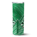 personalized-north-texas-mean-green-monogram-burst-green-white-skinny-tumbler-best-selling.webp