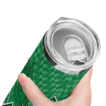 personalized-north-texas-mean-green-monogram-burst-green-white-skinny-tumbler-best-selling.webp