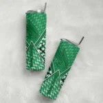 personalized-north-texas-mean-green-monogram-burst-green-white-skinny-tumbler-best-selling.webp