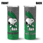 personalized-north-texas-mean-green-snoopy-attitude-green-skinny-tumbler-best-selling.webp